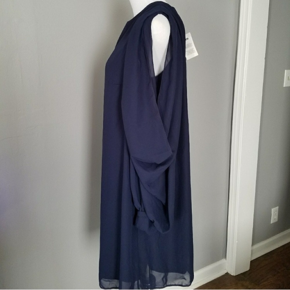 Navy maternity dress